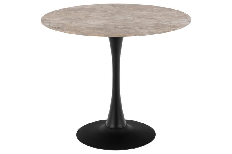 Salm Spisebord 90 cm Rundt, Sort