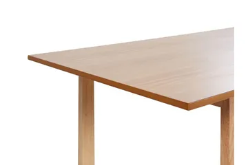 Salmo Rektangulært Spisebord 180 cm med Træ- og Askudseende - Brun - Møbler - Borde - Spisebord og køkkenbord