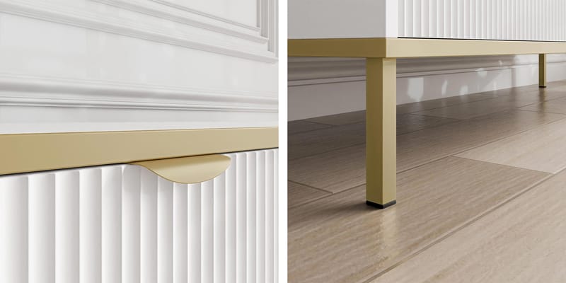 Salmor Sofabord 100 cm - Hvid - Møbler - Borde - Sofabord