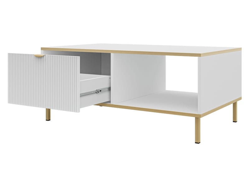 Salmor Sofabord 100 cm - Hvid - Møbler - Borde - Sofabord