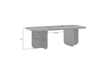Salrin Sofabord 120 cm - Brun - Møbler - Borde - Sofabord
