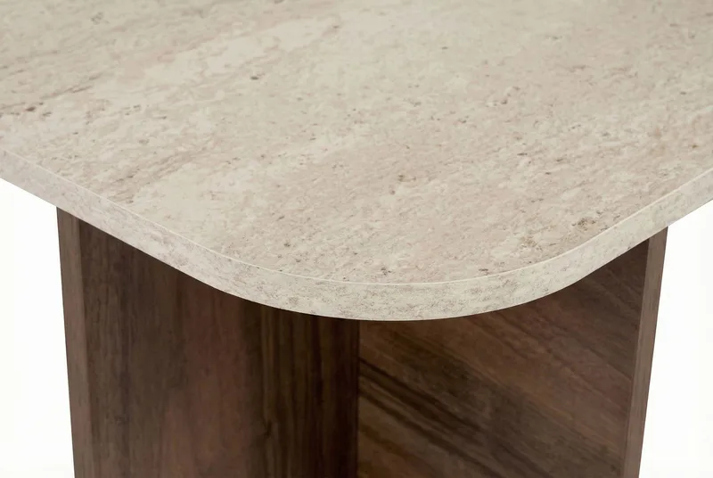 Salrin Sofabord 120x41x60 cm - Travertin, Venezia Walnut - Møbler - Borde - Sofabord