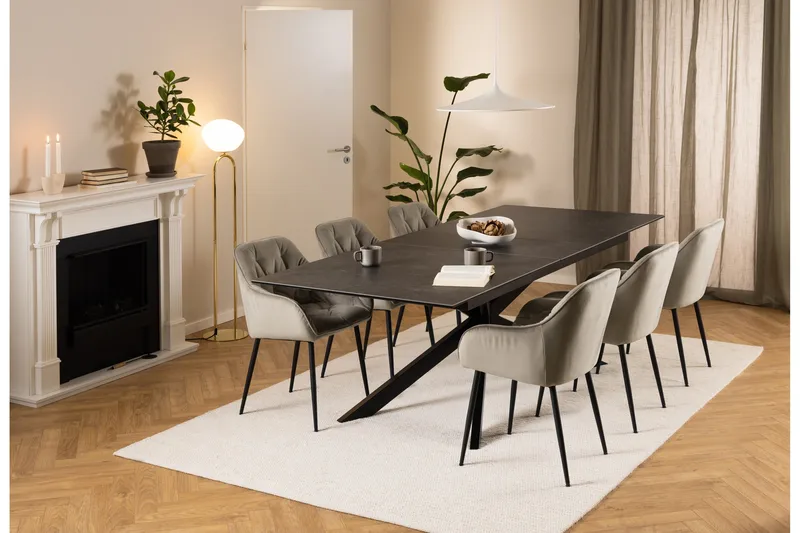 Salupa Spisebord 240x100 cm - Sort - Møbler - Borde - Spisebord og køkkenbord