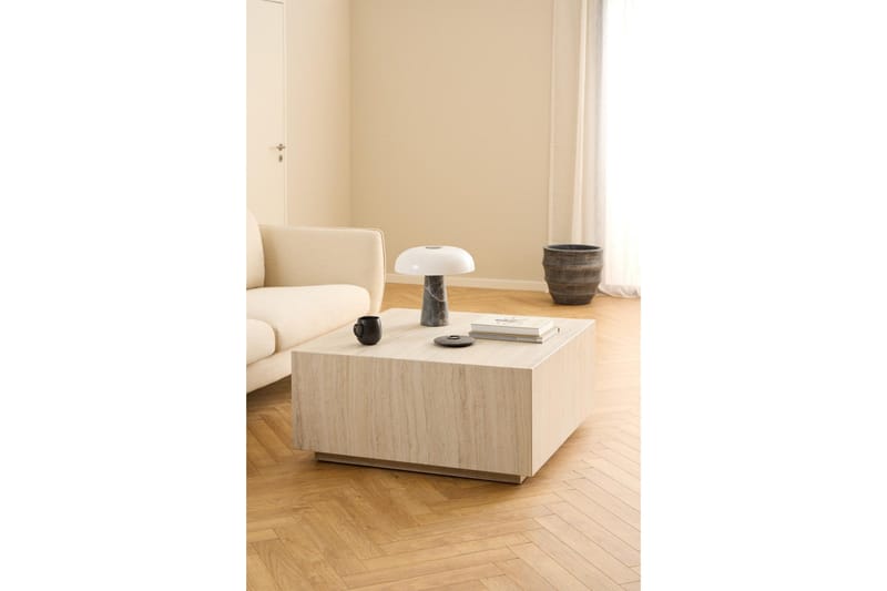 Samon Kvadratisk Sofabord 90 cm i Sten - Beige - Møbler - Borde - Sofabord