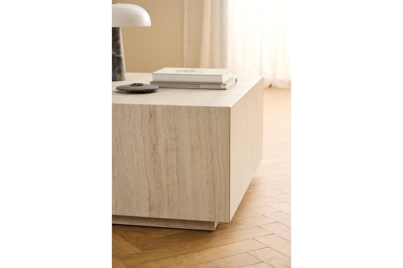 Samon Kvadratisk Sofabord 90 cm i Sten - Beige - Møbler - Borde - Sofabord