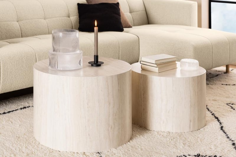 Samon Sofabord 58 cm - Beige - Møbler - Borde - Sofabord