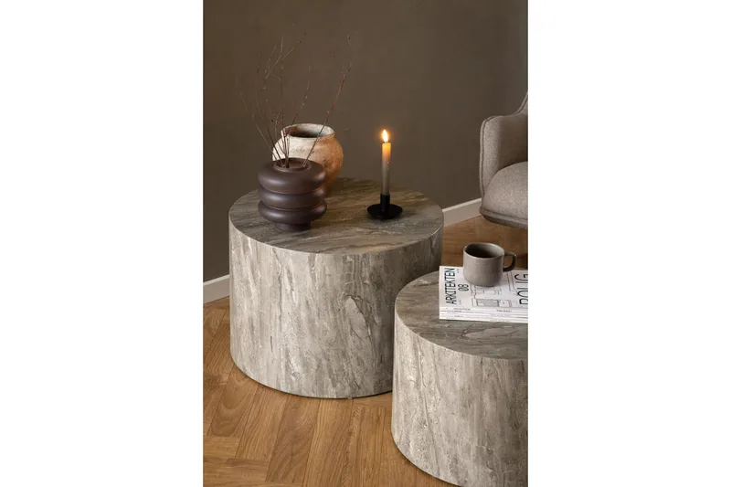 Samon Sofabord 58 cm - Grå - Møbler - Borde - Sofabord