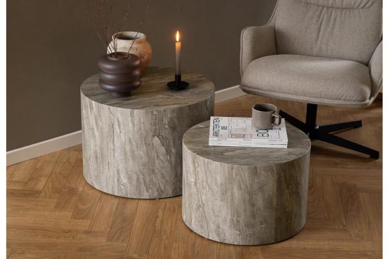 Samon Sofabord 58 cm - Grå - Møbler - Borde - Sofabord