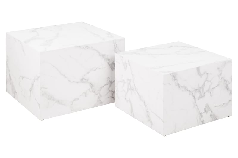 Samon Sofabord 58x58 cm - Hvid - Møbler - Borde - Sofabord