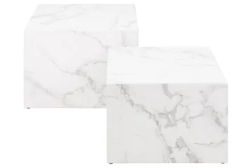 Samon Sofabord 58x58 cm - Hvid - Møbler - Borde - Sofabord