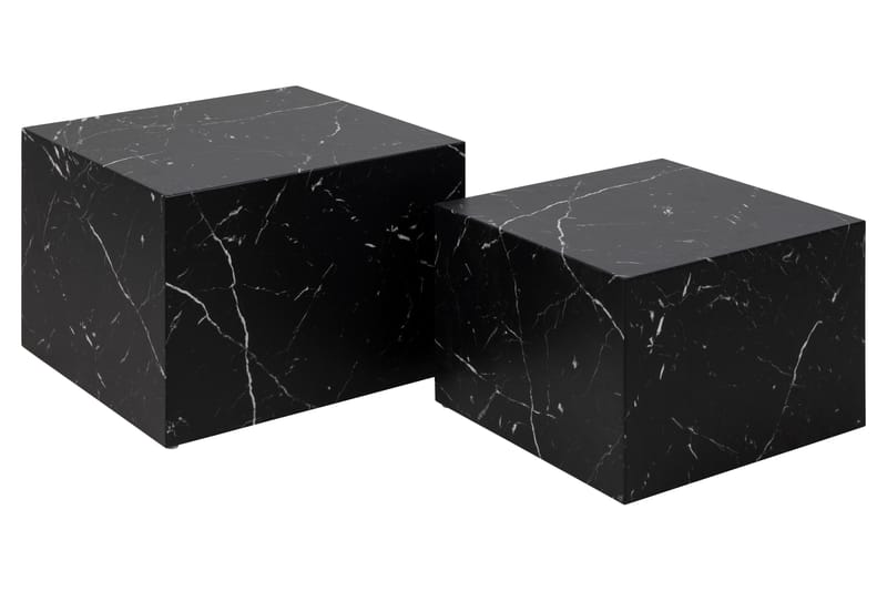 Samon Sofabord 58x58 cm - Sort - Møbler - Borde - Sofabord