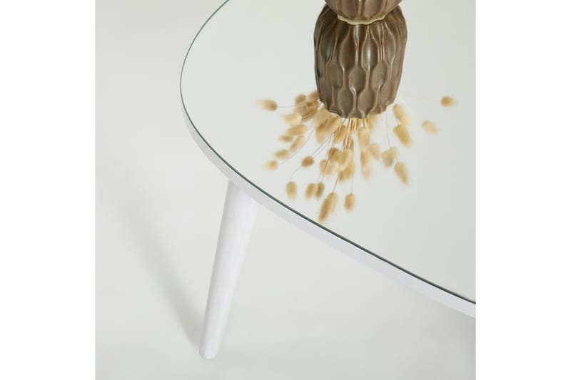 Samtens Sofabord 75 cm - Hvid - Møbler - Borde - Sofabord
