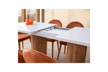 Samtens Spisebord 180 cm Oval - Hvid - Møbler - Borde - Spisebord og køkkenbord