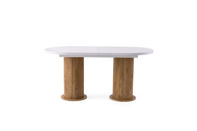 Samtens Spisebord 180 cm Oval - Hvid - Møbler - Borde - Spisebord og køkkenbord