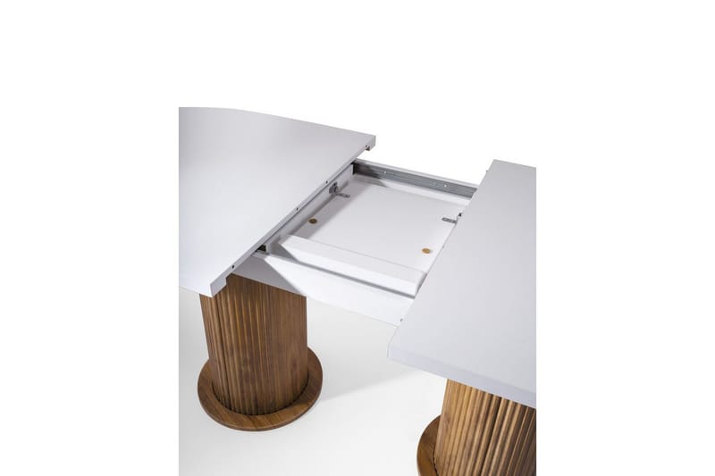 Samtens Spisebord 180 cm Oval - Hvid - Møbler - Borde - Spisebord og køkkenbord