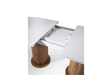 Samtens Spisebord 180 cm Oval - Hvid - Møbler - Borde - Spisebord og køkkenbord