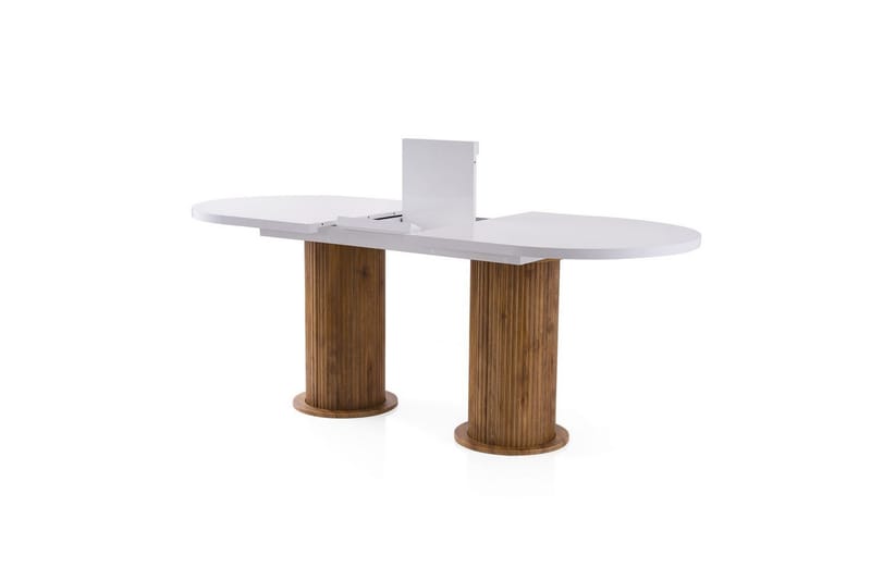 Samtens Spisebord 180 cm Oval - Hvid - Møbler - Borde - Spisebord og køkkenbord
