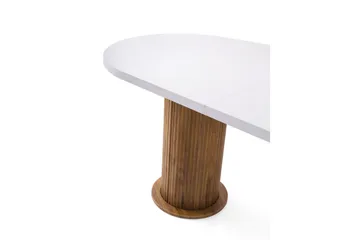 Samtens Spisebord 180 cm Oval - Hvid - Møbler - Borde - Spisebord og køkkenbord