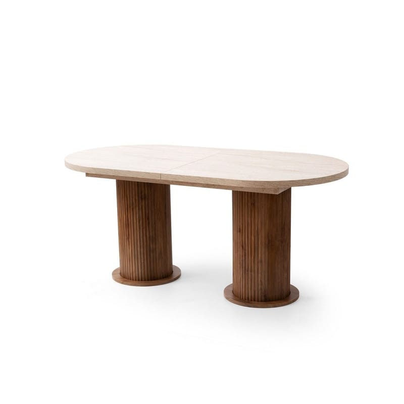 Samtens Spisebord Oval 180 cm - Brun/Taupe - Møbler - Borde - Spisebord og køkkenbord