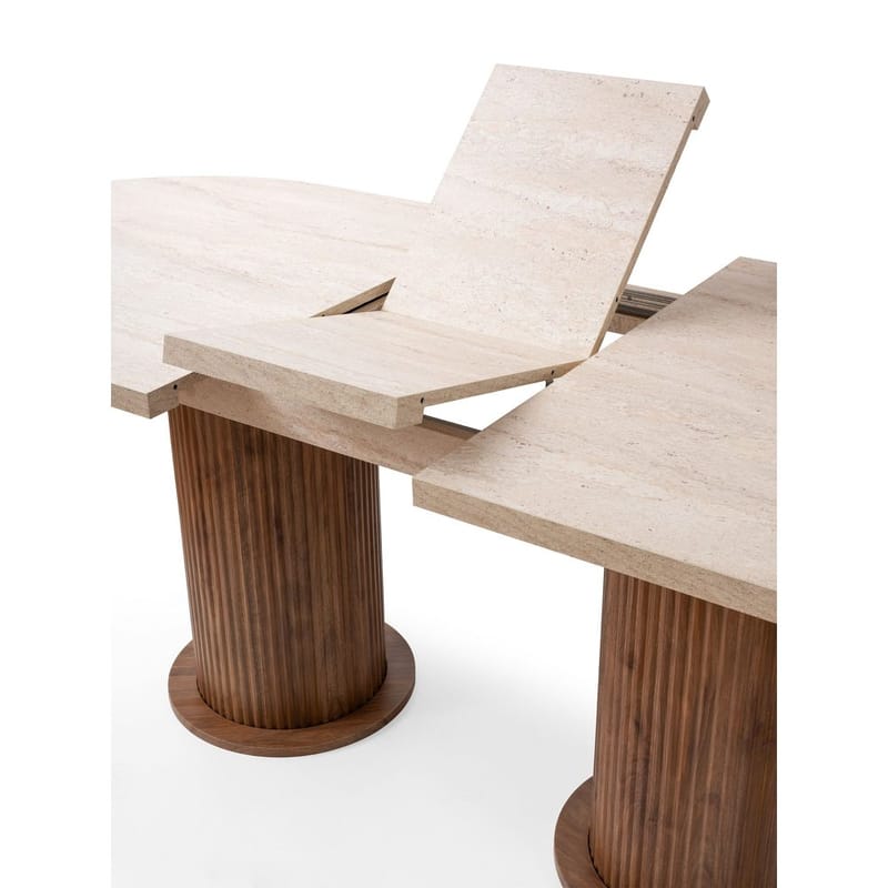 Samtens Spisebord Oval 180 cm - Brun/Taupe - Møbler - Borde - Spisebord og køkkenbord