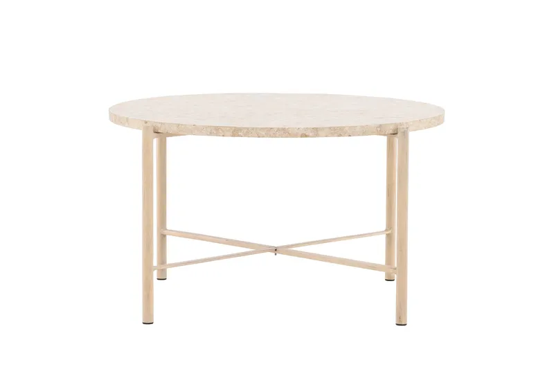 Sandhamn Sofabord 70 cm Rund - Beige - Møbler - Borde - Sofabord