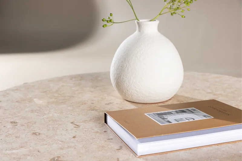 Sandhamn Sofabord 70 cm Rund - Beige - Møbler - Borde - Sofabord