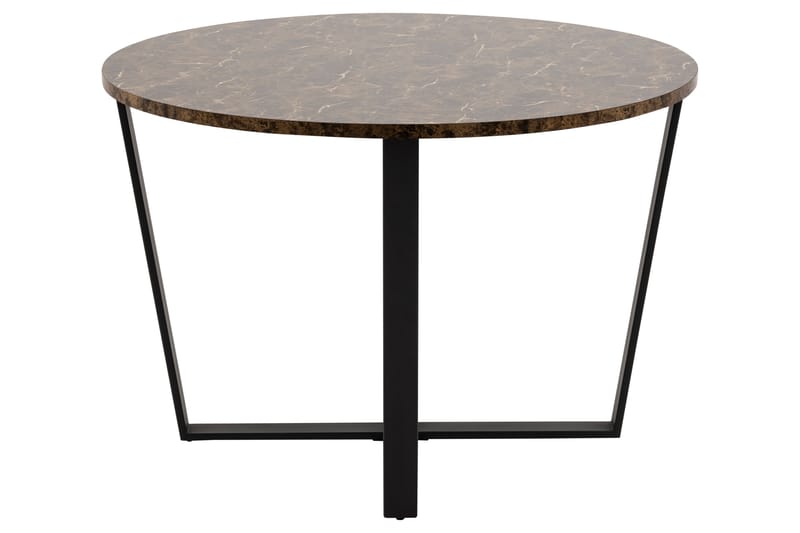 Sansi Spisebord 110 cm Rund - Brun - Spisebord og køkkenbord