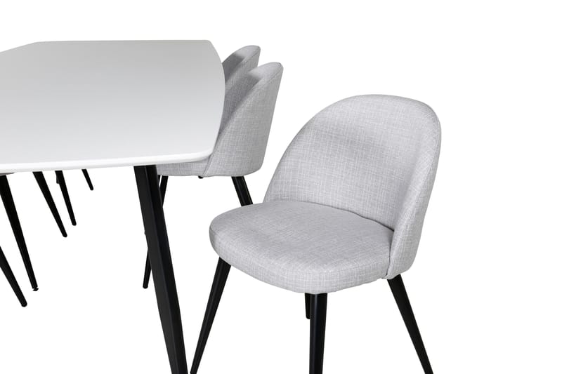 Sedavi Matgruppe 240 cm Rektangulær med 6 Sedavi Stole - Sort - Møbler - Borde - Spisebordssæt