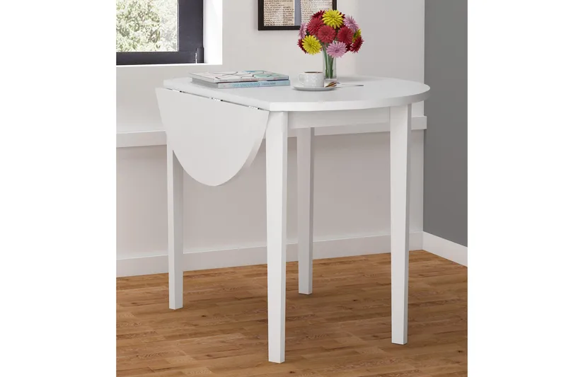 Ranso klapbord 91,5 cm rundt - hvid - Møbler - Borde - Semmenfoldeligt bord