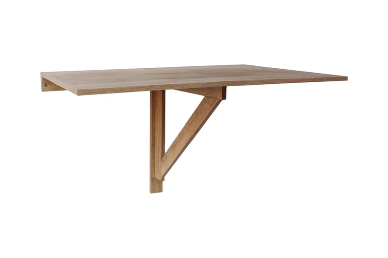 Væghængt Klapbord Egetræ 100 X 60 Cm - Brun - Semmenfoldeligt bord