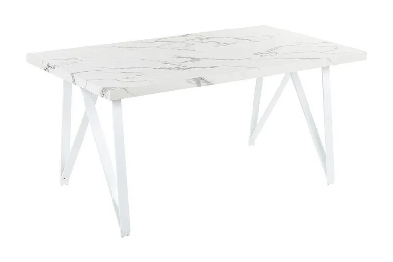 Senneterre Spisebord 90x160 cm, Hvid/Grå