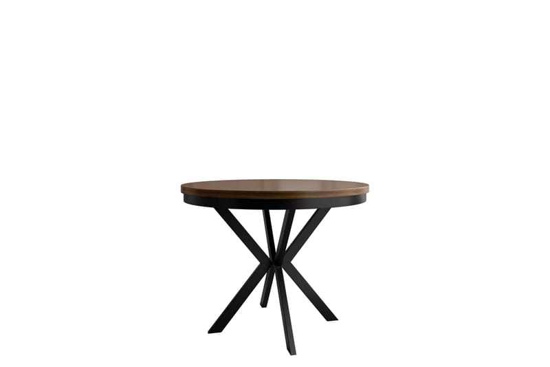 Sereth Matbord 120 cm Rund, Brun/Sort