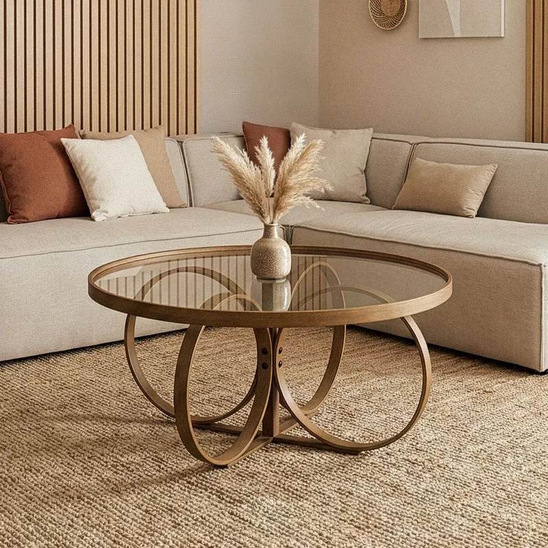 Setira Sofabord 100 cm - Valnød - Møbler - Borde - Sofabord