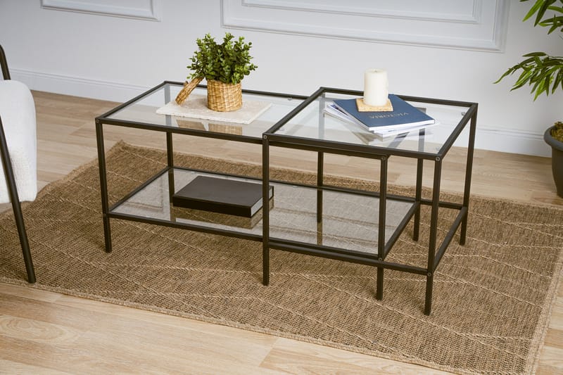 Sevay Sofabord 90 cm - Sort - Møbler - Borde - Sofabord