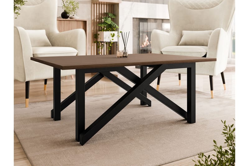 Seyloren Sofabord 100 cm - Brun/Sort - Møbler - Borde - Sofabord