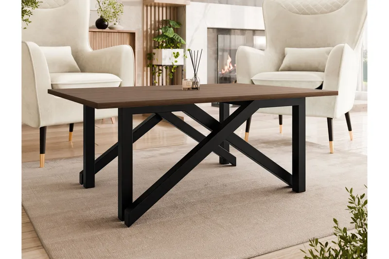 Seyloren Sofabord 100 cm - Brun/Sort - Møbler - Borde - Sofabord