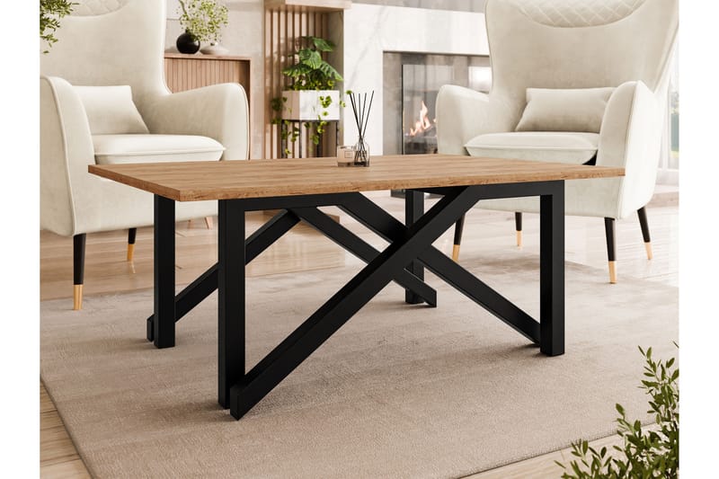 Seyloren Sofabord 100 cm - Brun/Sort - Møbler - Borde - Sofabord