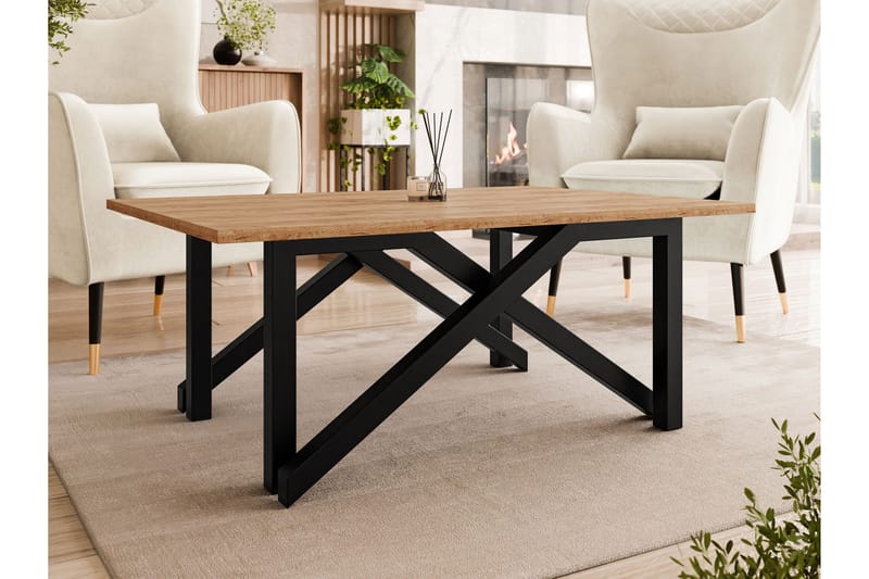 Seyloren Sofabord 100 cm - Brun/Sort - Møbler - Borde - Sofabord