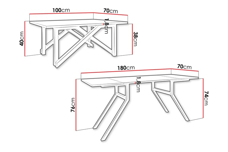 Seyloren Sofabord 100 cm - Sort - Møbler - Borde - Sofabord