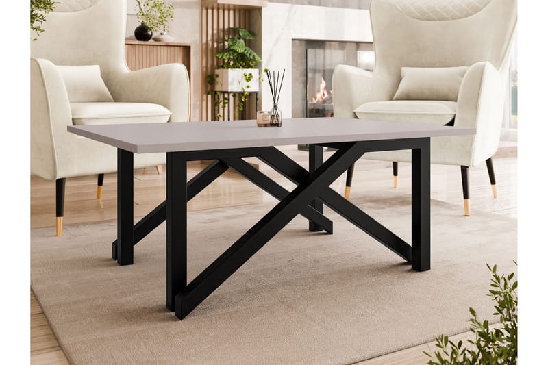 Seyloren Sofabord 100 cm - Sort/Beige - Møbler - Borde - Sofabord