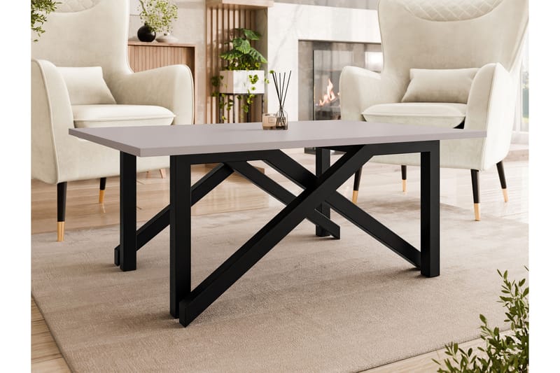 Seyloren Sofabord 100 cm - Sort/Beige - Møbler - Borde - Sofabord