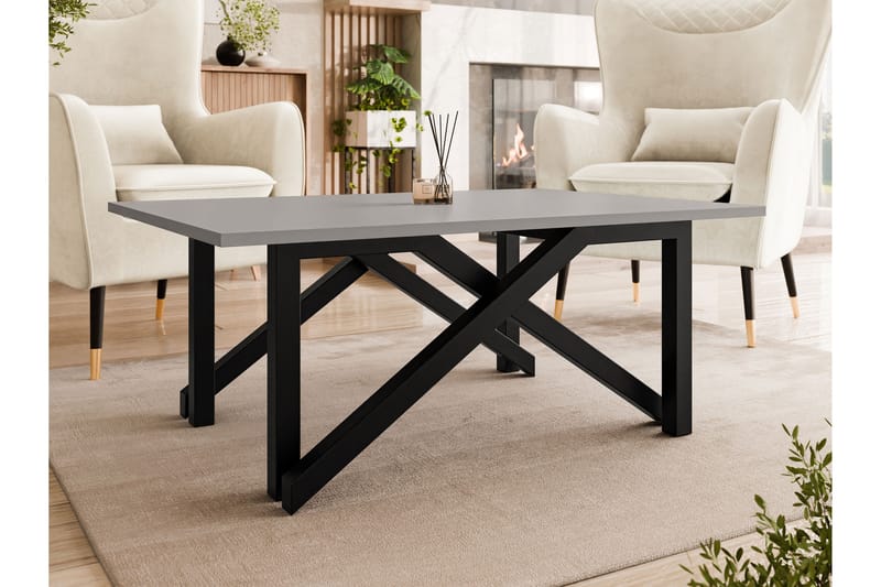 Seyloren Sofabord 100 cm - Sort/Grå - Møbler - Borde - Sofabord