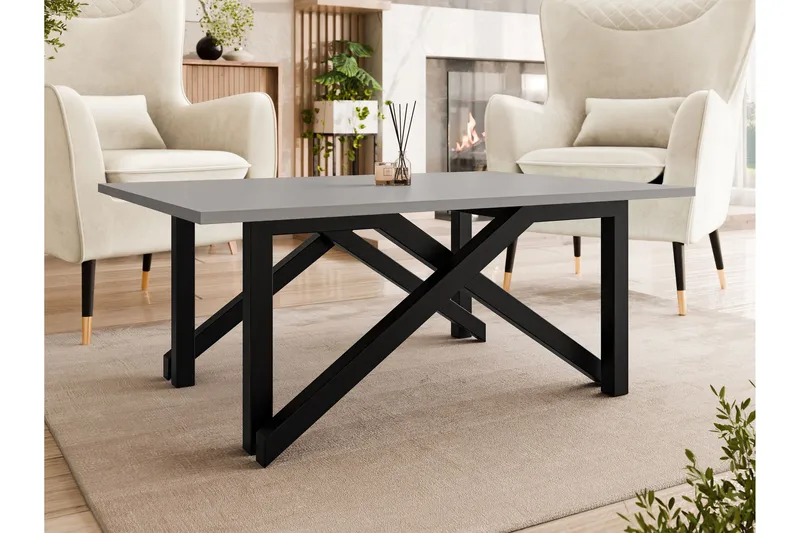 Seyloren Sofabord 100 cm - Sort/Grå - Møbler - Borde - Sofabord