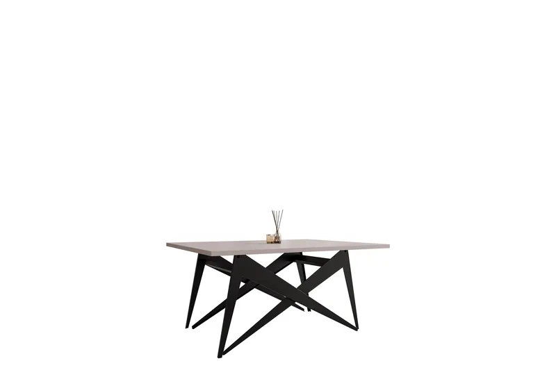 Seyloren Sofabord 90 cm, Sort/Beige