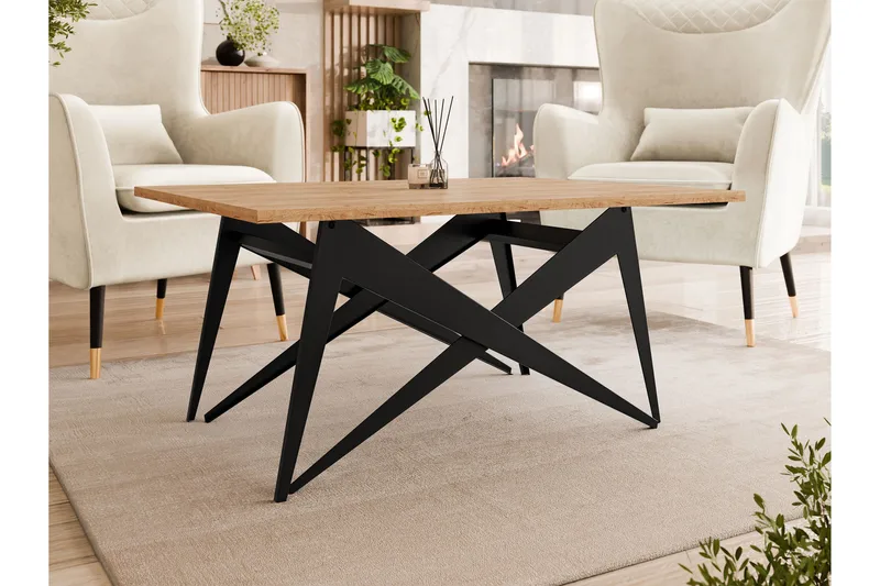 Seyloren Sofabord 90 cm - Sort/Brun - Møbler - Borde - Sofabord