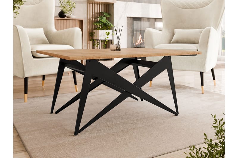 Seyloren Sofabord 90 cm - Sort/Brun - Møbler - Borde - Sofabord