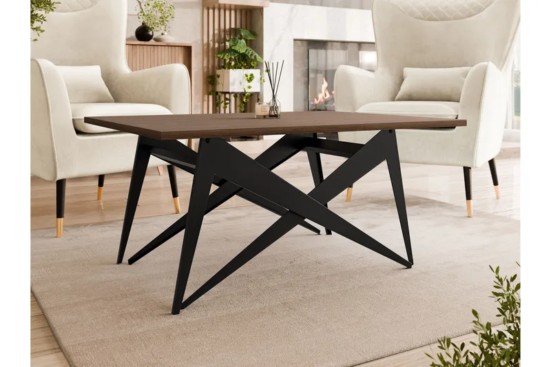 Seyloren Sofabord 90 cm - Sort/Brun - Møbler - Borde - Sofabord