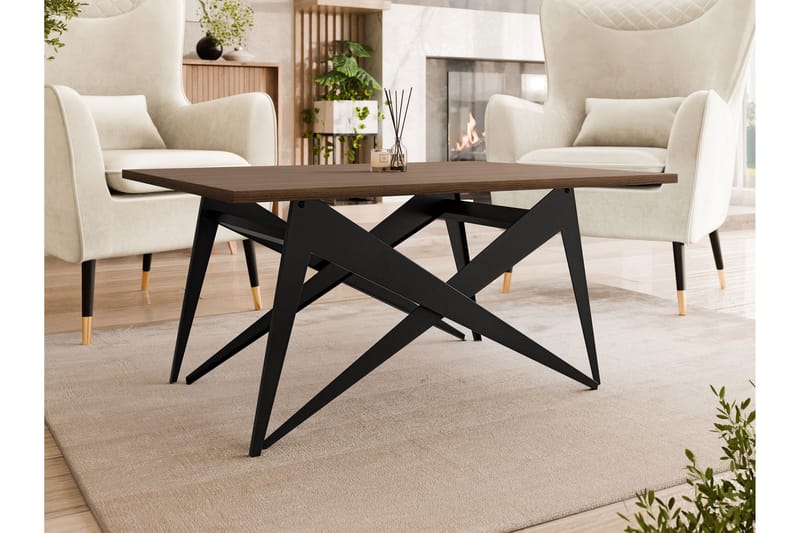 Seyloren Sofabord 90 cm - Sort/Brun - Møbler - Borde - Sofabord