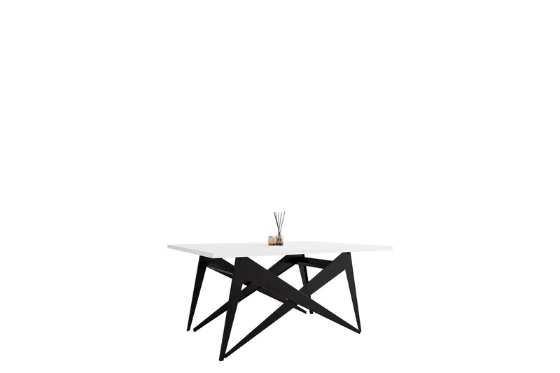 Seyloren Sofabord 90 cm, Sort/Hvid