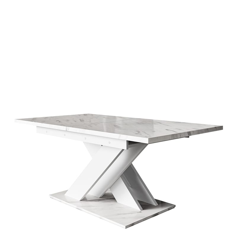 Shea Förlängningsbart Spisebord 140-180 cm Rektangulær - Hvid - Møbler - Borde - Spisebord og køkkenbord